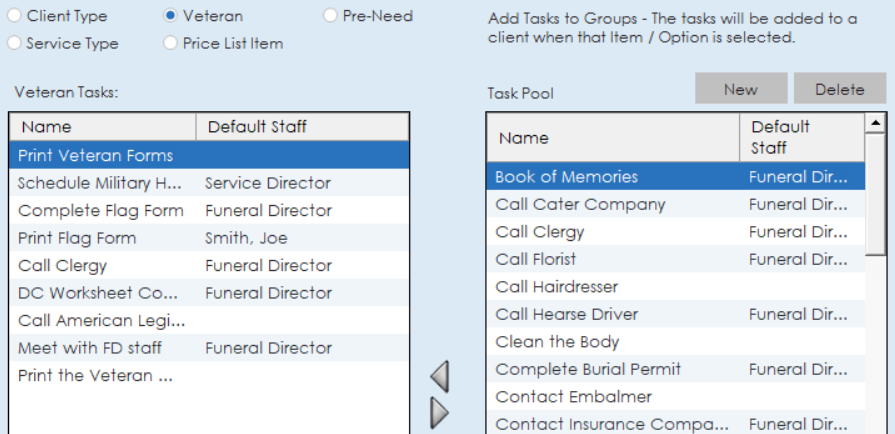 Tasks